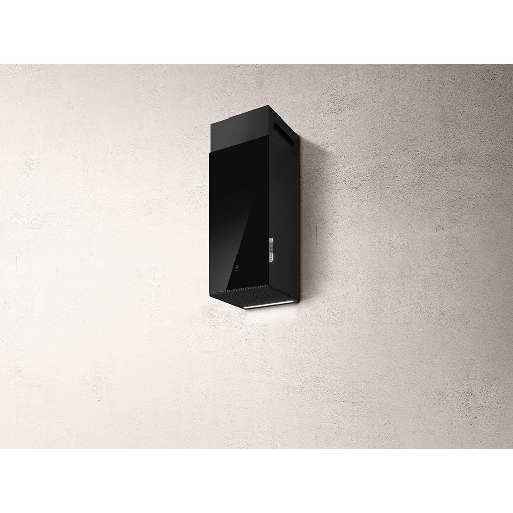 Elica Haiku Campana De Pared Vidrio Negro De Cm