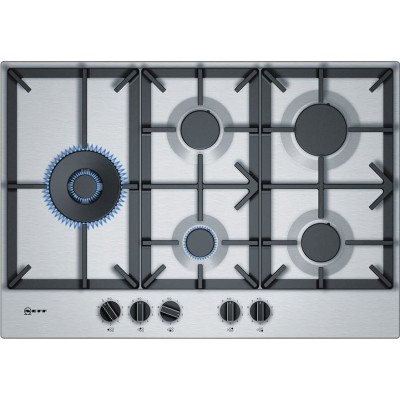 Neff t27ds79n0 Placa de gas de acero inoxidable de 70 cm