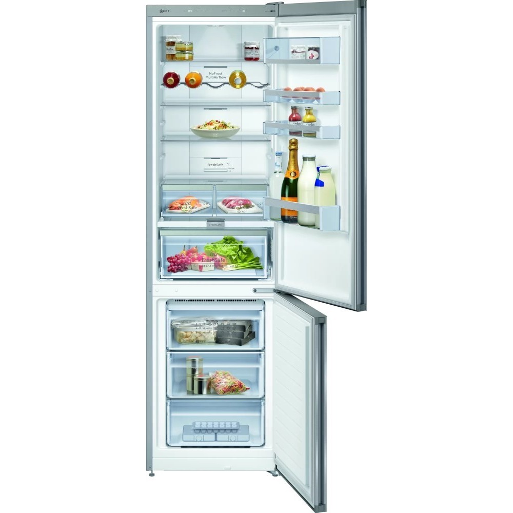 Smeg FQ60NDF réfrigérateur congélateur sur pied noir 91 cm