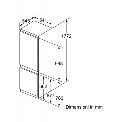 Neff ki7862se0 frigorífico + congelador empotrado 60 cm