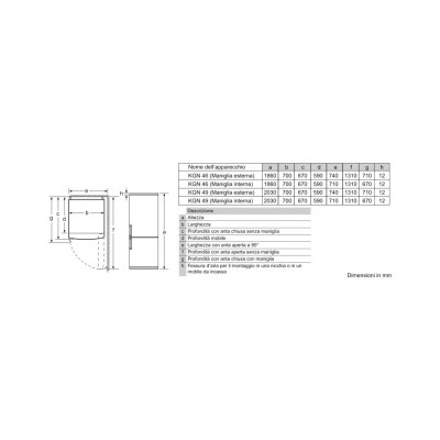 Neff kg7493id0 free-standing fridge + freezer 70 cm stainless steel