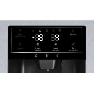 Neff ka3923ie0 lodówka side-by-side 90 cm ze stali nierdzewnej
