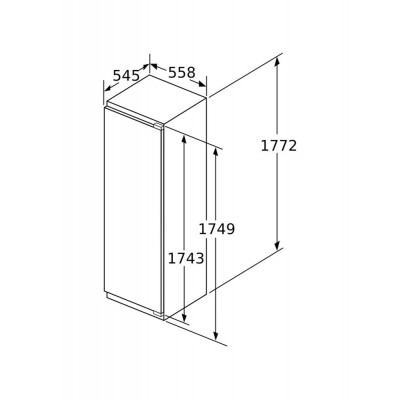 Neff gi7813cf0 built-in freezer 56 x 177 cm