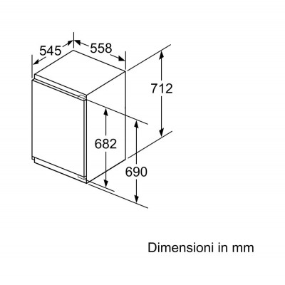 Neff gi1113de0 congelador incorporado 56 x 72 cm