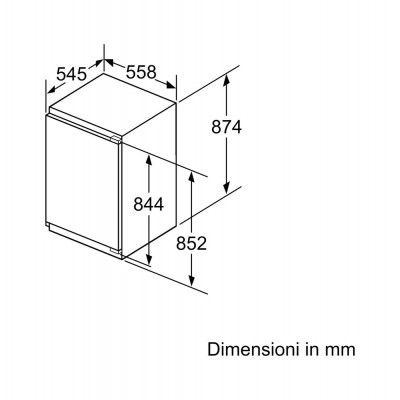 Neff gi1216de0 congelatore da incasso 56 x 88 cm