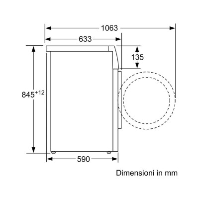 Neff w7461x3eu lavatrice libera installazione 9 kg