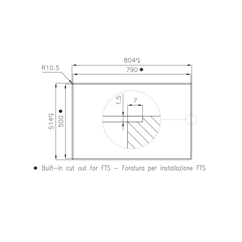 Ilve HCPT125FDD Professional Plus Piano cottura gas filotop cm 120