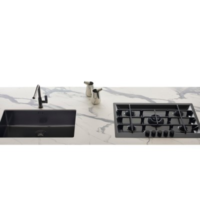 Foster 7601 632 Ke plaque de cuisson à gaz en métal 80 cm anthracite