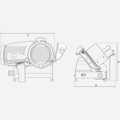 Berkel red line  Elektrische Aufschnittmaschine 300 weiß