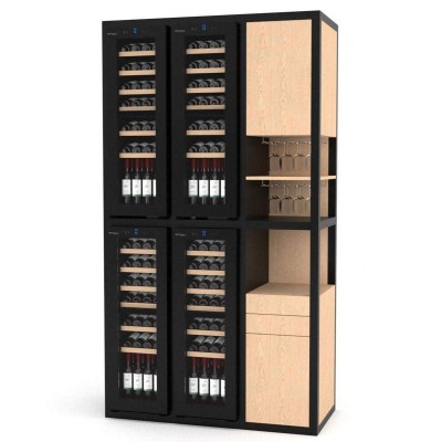 YouWine ywt3x4w tetris Wine cellar column modular wine cellar 290 bottles
