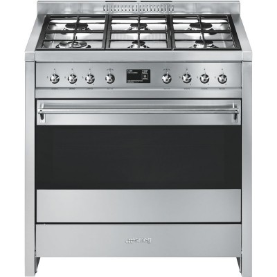 Smeg A1-9 cucina opera a gas acciaio inox 90 x 60 cm