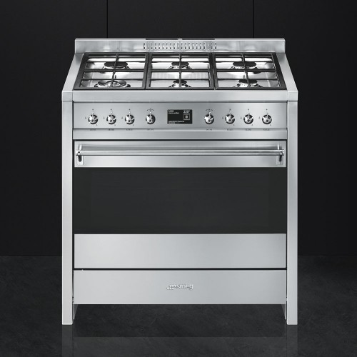 CUCINA MAJESTIC 70cm 4 FUOCHI GAS E FORNO ELETTRICO BIANCO ANTICO FINITURA  OTTONE Blocchi cucina