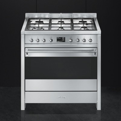 Smeg A1-9 cucina opera a gas acciaio inox 90 x 60 cm