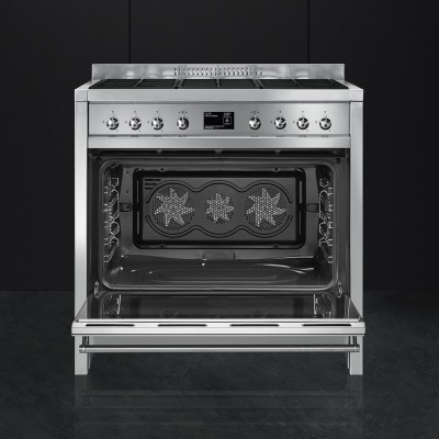 Smeg A1-9 cucina opera a gas acciaio inox 90 x 60 cm