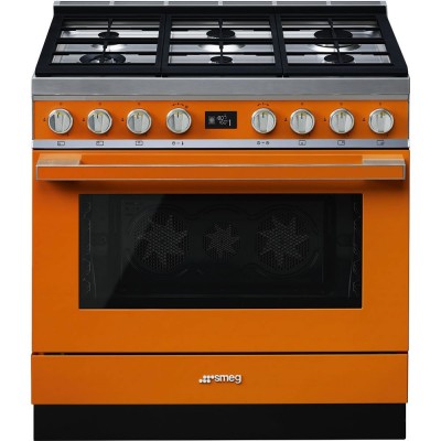 Smeg cpf9gpor cucina Portofino gas arancione 90 x 60 cm