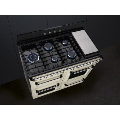 Smeg TR4110P1 Victoria Gasherd creme 110 x 60 cm