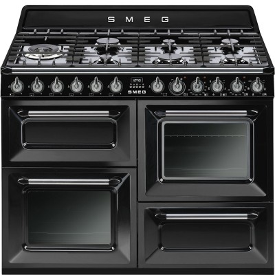 Smeg TR4110BL1 Victoria Gasherd schwarz 110 x 60 cm