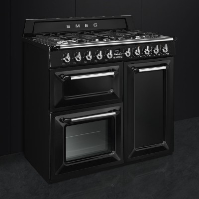 Smeg TR103BL Victoria Gazinière noir 100 x 60 cm