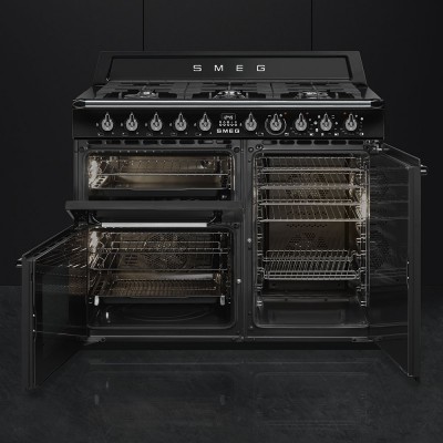 Smeg TR103BL Victoria Gazinière noir 100 x 60 cm
