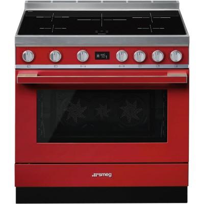 Smeg CPF9IPR Portofino  Induction cooker red 90cm