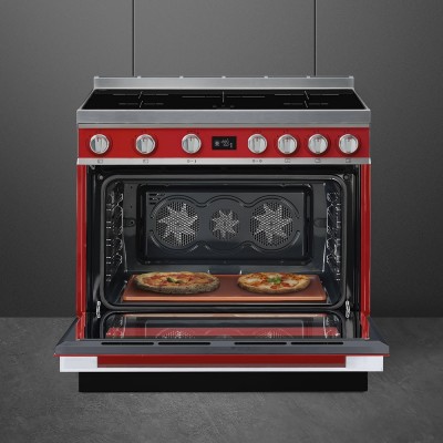 Smeg CPF9IPR Portofino  placa de inducción rojo 90cm