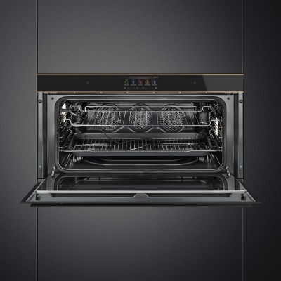 Smeg SFPR9606WTPNR Dolce Stil novo horno encastrable 90 cm negro