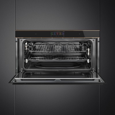 Smeg SFPR9606WTPNR Dolce Stil novo four encastrable 90cm noir