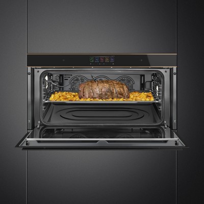 Smeg SFPR9606WTPNR Dolce Stil novo horno encastrable 90 cm negro