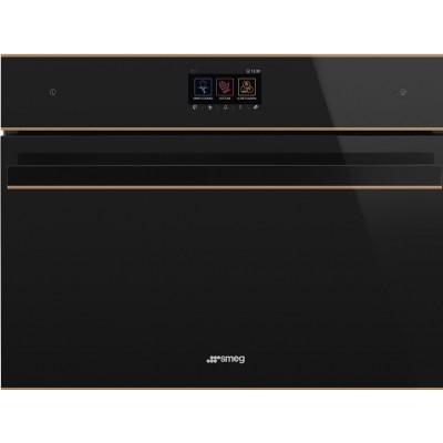 Smeg SF4604WMCNR  Built-in combined microwave oven h 45cm black
