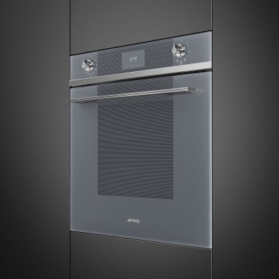 Smeg SF6100VS1 Linea  horno encastrable vidrio plateado de 60 cm