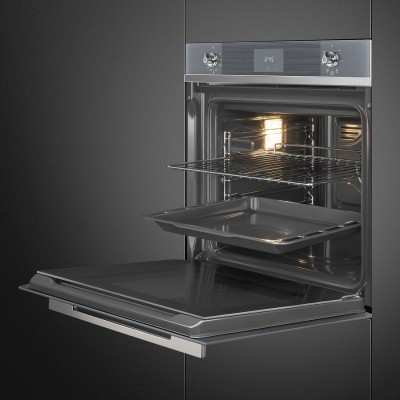 Smeg SF6100VS1 Linea  horno encastrable vidrio plateado de 60 cm