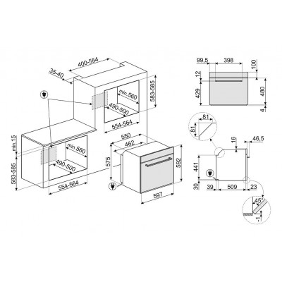 Smeg SFP6401TVX1 Selezione  horno encastrable acero inoxidable 60cm