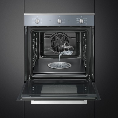 Smeg SF64M3DS Selezione  Built-in combined steam oven 60cm silver