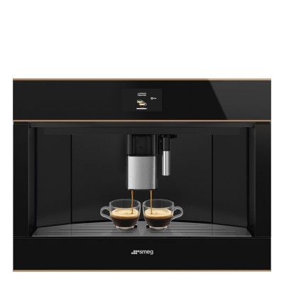 Smeg CMS4604NR Dolce stil novo  Machine à café encastrable verre noir