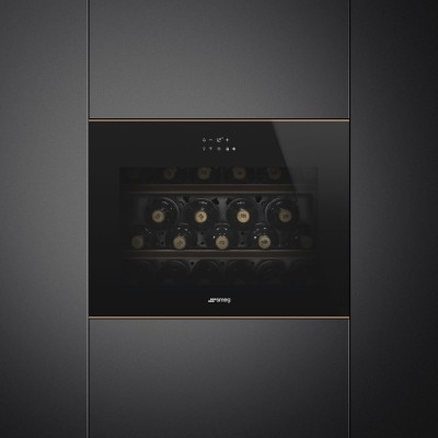 Smeg cvi621rwnr3 Dolce stil novo cantina vini incasso h 45 cm nero