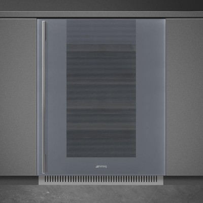 Smeg CVI138RS3 Linea  Einbau-Weinkeller H 82 cm Silber