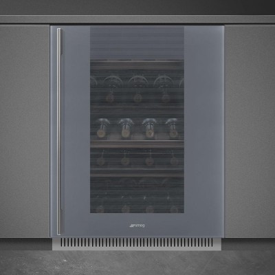 Smeg CVI138RS3 Linea cantina vini incasso h 82 cm silver