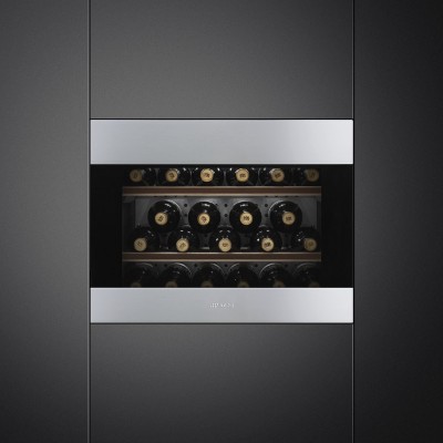 Smeg cvi321x3 cantina vini incasso h 45 cm acciaio inox
