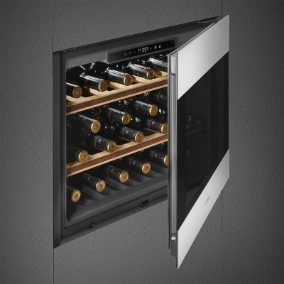 Smeg CVI321X3  Built-in wine cellar h 45 cm stainless steel