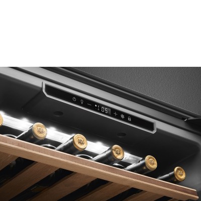 Smeg cvi321x3 cantina vini incasso h 45 cm acciaio inox