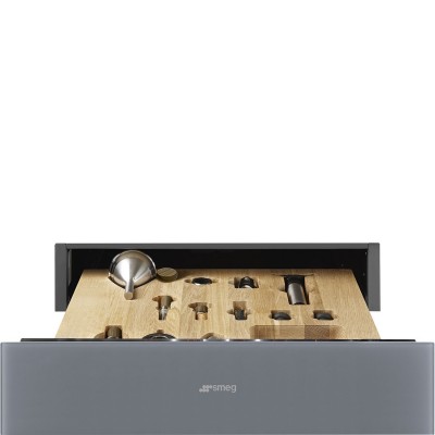 Smeg CPS115S linea  Sommelier drawer silver gray glass