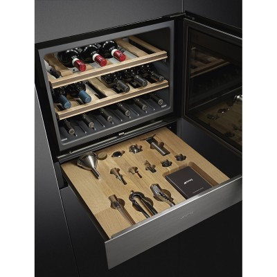 Smeg cps315x linea cassetto sommelier acciaio inox antimpronta