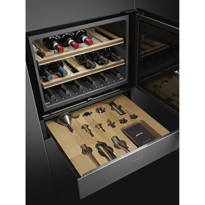 Smeg CPS315X linea  Sommelier drawer anti-fingerprint stainless steel