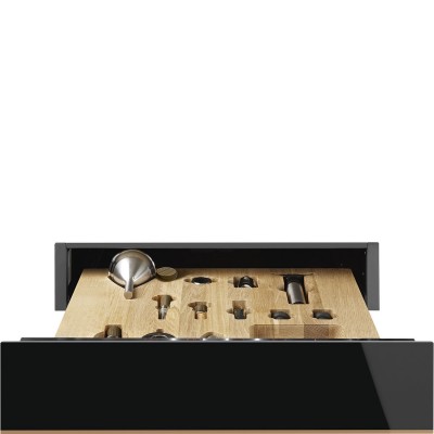 Smeg CPS615NR Dolce stil novo  Sommelier drawer black glass