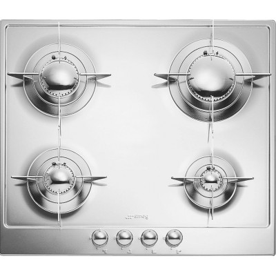 Smeg P64ES Design  plaque de cuisson au gaz 60 cm en acier inoxydable