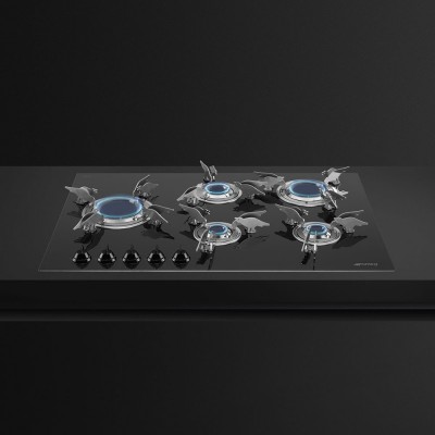 Smeg PVL675LCN Dolce stil novo  Gas stove 70cm black glass