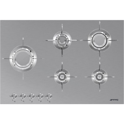 Smeg PXL675L Dolce stil novo  Placa de gas acero inoxidable 75cm