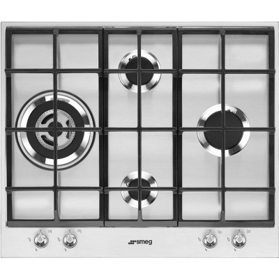 Smeg PX164L Linea  Gasherd 60 cm Edelstahl