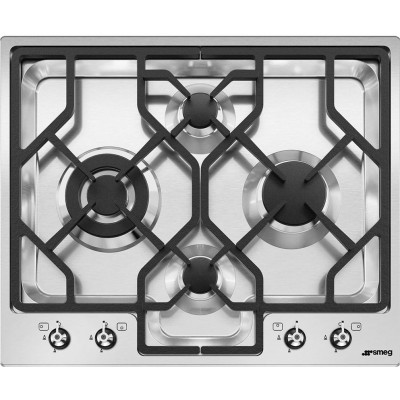 Smeg PGF64-4 Classica  Gas stove 60 cm semi-thin stainless steel