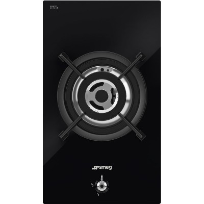 Smeg pv331cn Classica piano cottura domino a gas 30 cm vetro nero